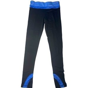 90 Degree by Reflex Black & Blue Athletic Leggings